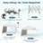14 X 9.2 FT Pop up Canopy Tent w/ 2 Convertible Sidewalls to Awning & Stakes White-118247844