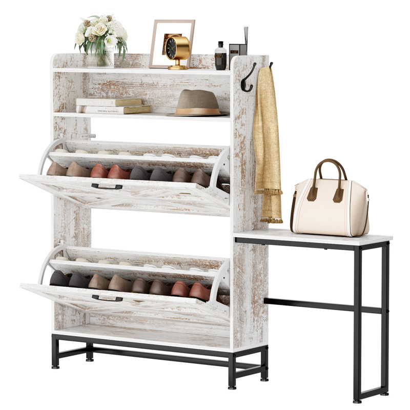 Versatile Entryway Shoe Cabinet With Multiple Storage Options And Stylish Design