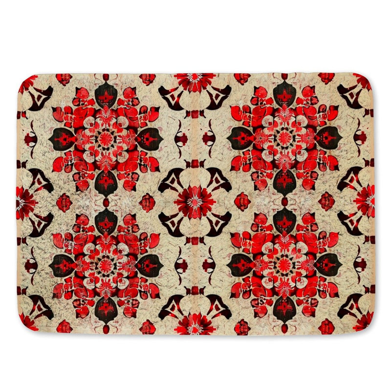 Darkash Microfiber / Microsuede Non-Slip Bath Mat, 21" W x 34" L
