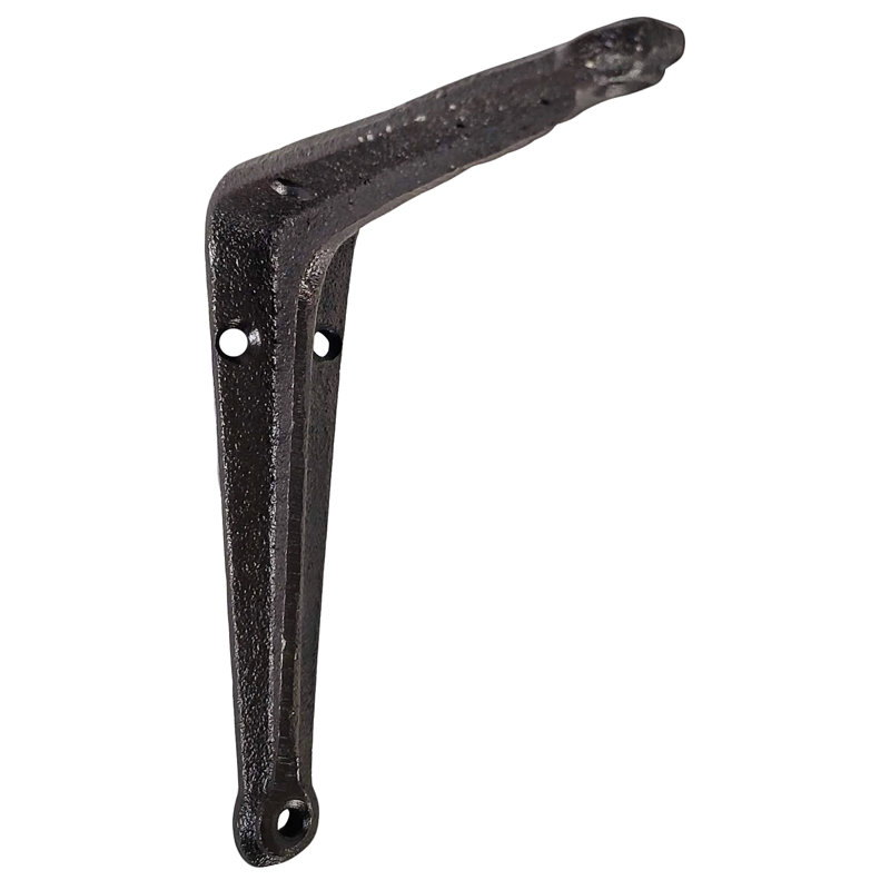 L-Shape Shelf Bracket, Antique Black