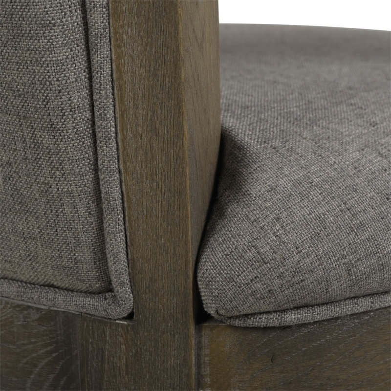 Rangs pivotant, Tabouret de comptoir (siège d'une hauteur de 27 p, Lin gris chiné
