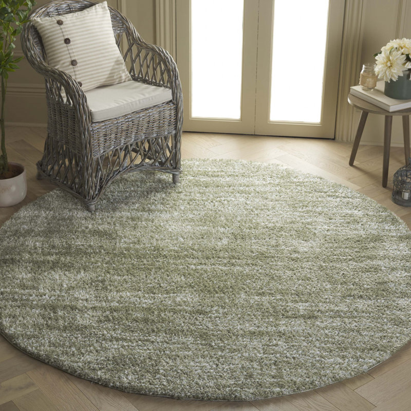 Tapis à poils longs à motif abstrait, Rectangle 6 pi 7 po x 8 pi 7 po