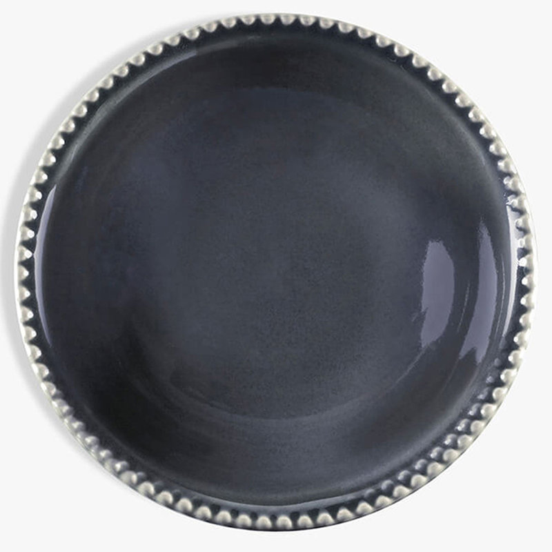 MM Living Set Of 4 Stoneware Bobble Pasta Bowl 21cm, Grey