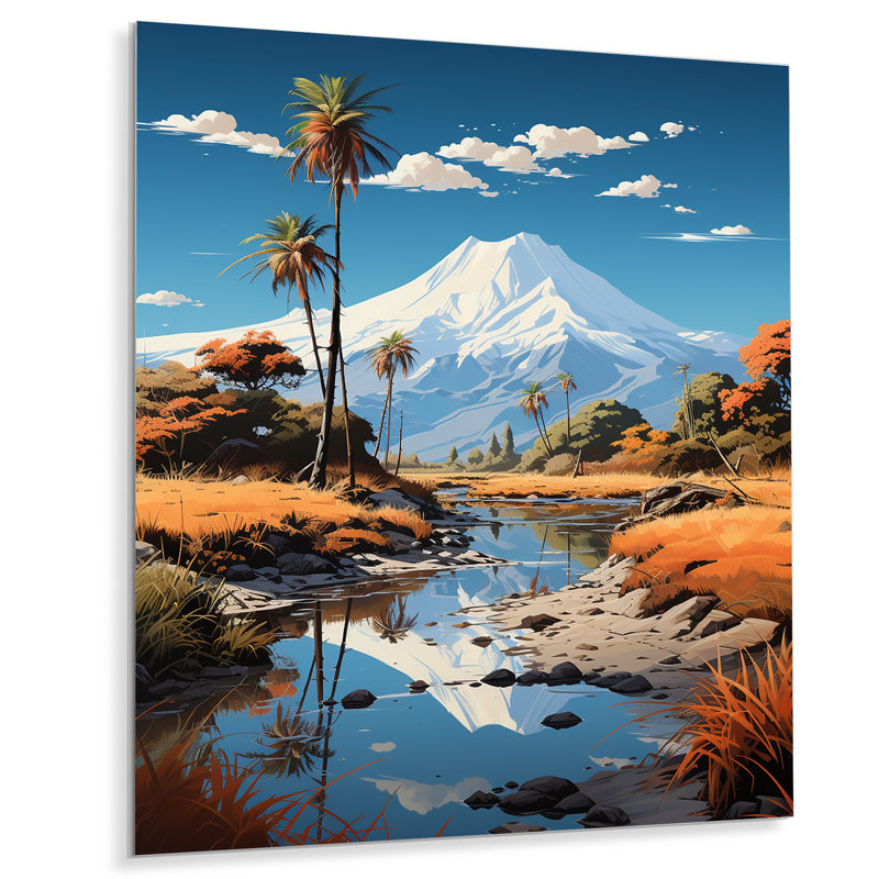 «Volcano Volcanic Reflections I» sur, H 32 po x l 24 po x P 1 po