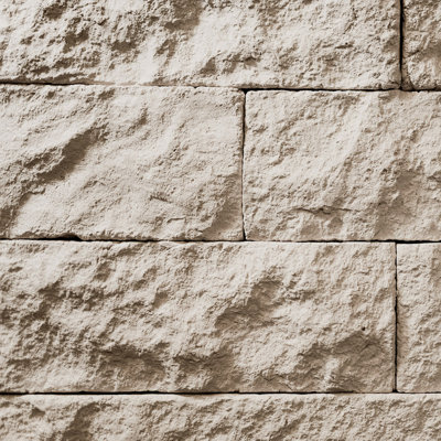 National True Flat Faux Stone Non-Rated Wall Paneling Indoor-Outdoor (Random Width + Length, 14.25 sq. ft. per box)