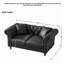 Canapé en tissu 66 po Chesterfield?-908840078
