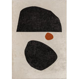 Abstract Modern Stones Area Rug
