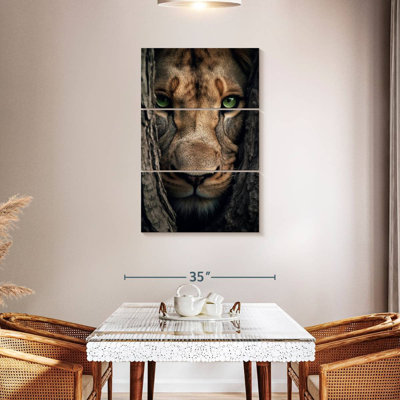 Brampt se cachant la lionne