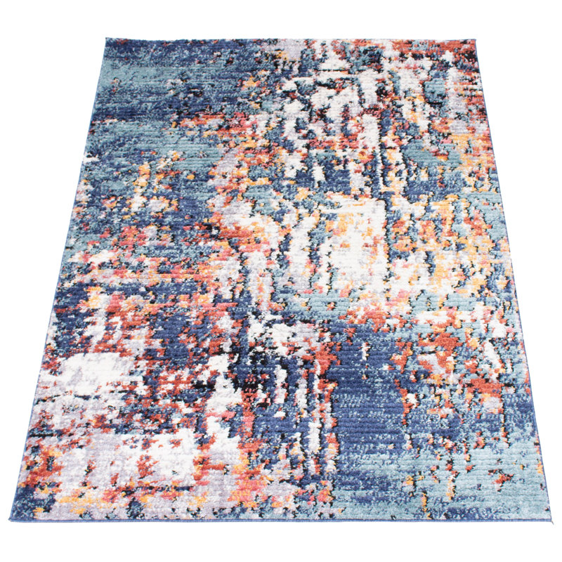 Abstract Indoor Rug, Rectangle 6'7" x 9'6"