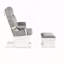 Fauteuil et repose-pieds Madison blanc / huître-130374863