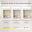 Coiffeuse avec grand miroir et ampoules Hollywood