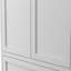 Garde-manger 34,6 po en métal blanc avec tablettes réglables - Organisateur de rangement de cuisine autoportant avec poignées à prise facile, assemblage requis, idéal pour la cuisine, la salle à manger, l’appartement
