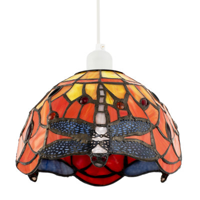 14cm H Glass Dome Pendant Shade ( Screw On )
