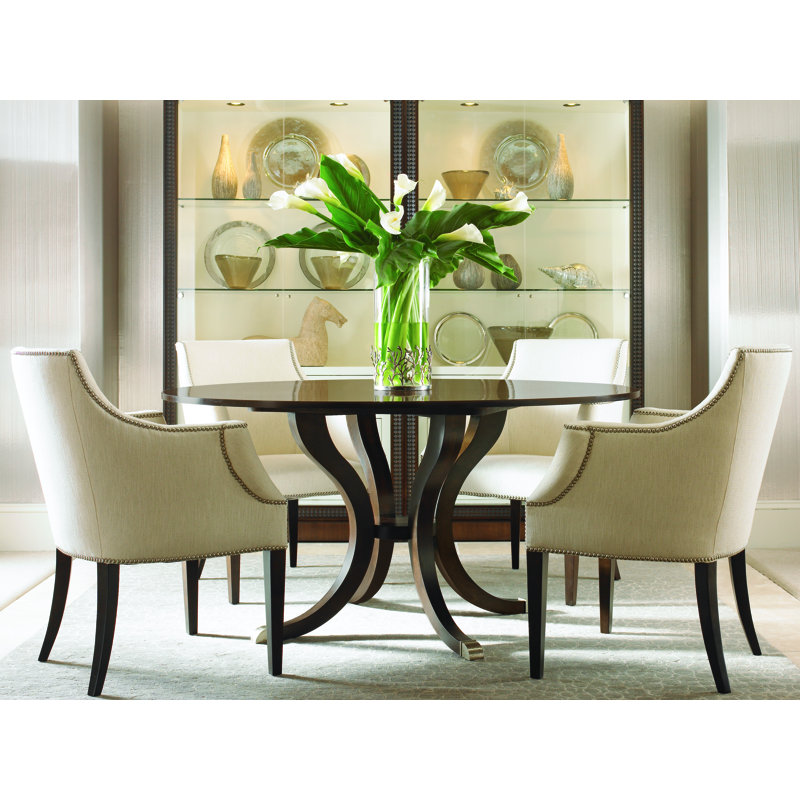 Tribeca Round Solid Wood Dining Table, Tribeca