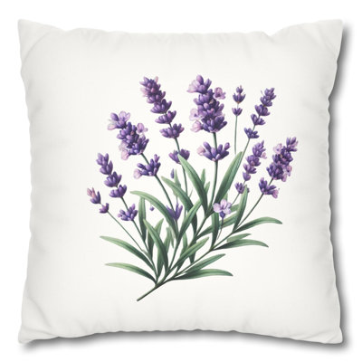 Elegant  Floral Decorative Pillow - Nature Inspired Aesthetic Cushion Indoor / Outdoor Home Decor