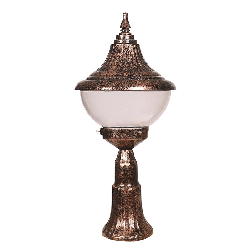 Lampe murale d'extérieur, conception traditionnelle, corps en ABS brun, 23,6 po x 10,6 po | Capuchon en polycarbonate, douille E27 de 40 W maximum, étanche IP65 | Parfait pour les maisons de style nostalgique et industriel, résistant aux intempéries et durable