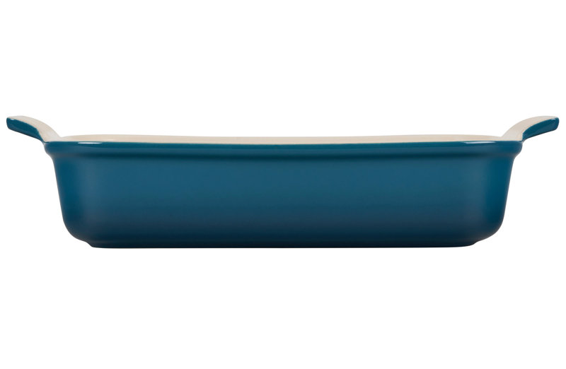 Le Creuset Stoneware Heritage Rectangular Dish, Cerise, 4 qt.