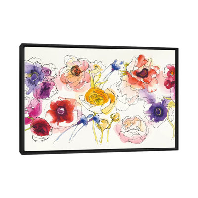 «Rainbow Ruffles», reproduction d'art sur toile tendue