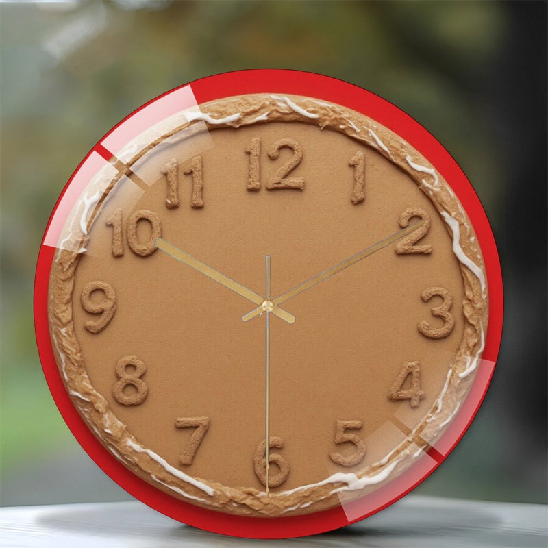 Horloge murale moderne en verre 12 po