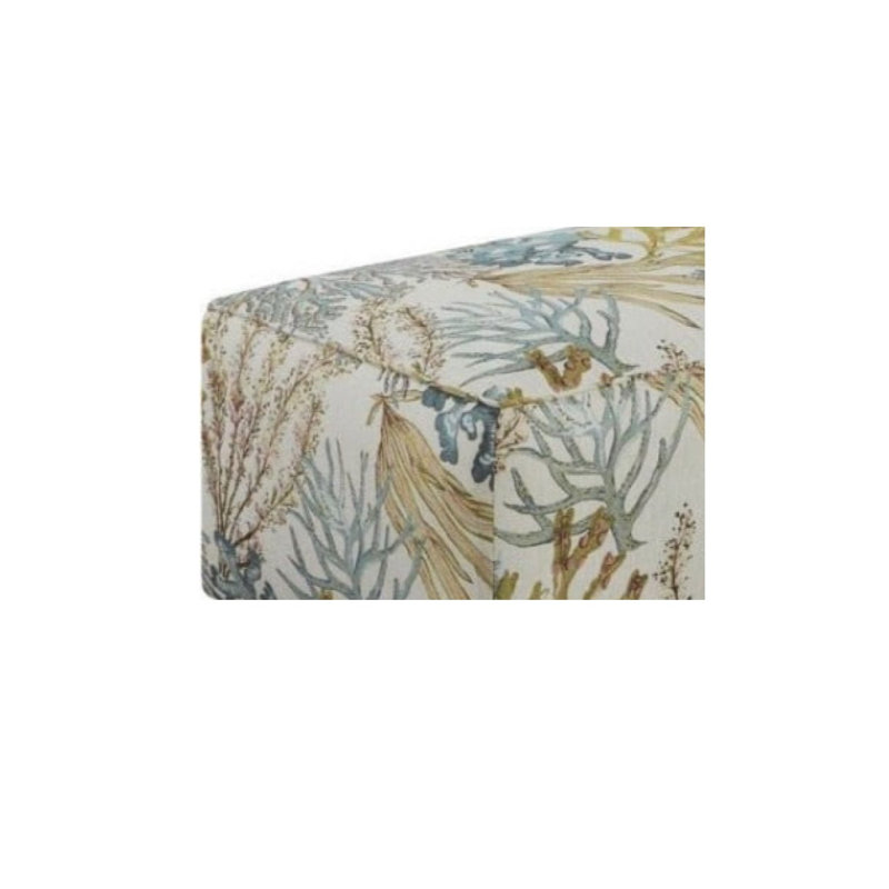 Nicolle Cocktail Ottoman , Coral Reef Carribean Polyester Blend