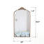 Miroir de plancher arqué Vintage