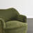 Modern Upholstered Swivel Barrel Chair With Solid Wood Base-1349720236