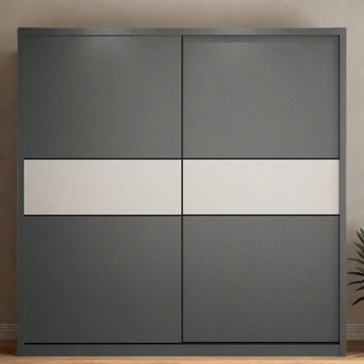 Simple And Modern Colour Blocked Wardrobe