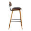 Tellis Mid-Century Modern Armless Stool in Faux Leather and Wood-1457241258-1457241261-1457241239