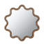 Miroir d'appoint 31 "x 30" en bois avec cadre unique, miroir mural pour le hall d'entrée de la chambre à coucher du salon