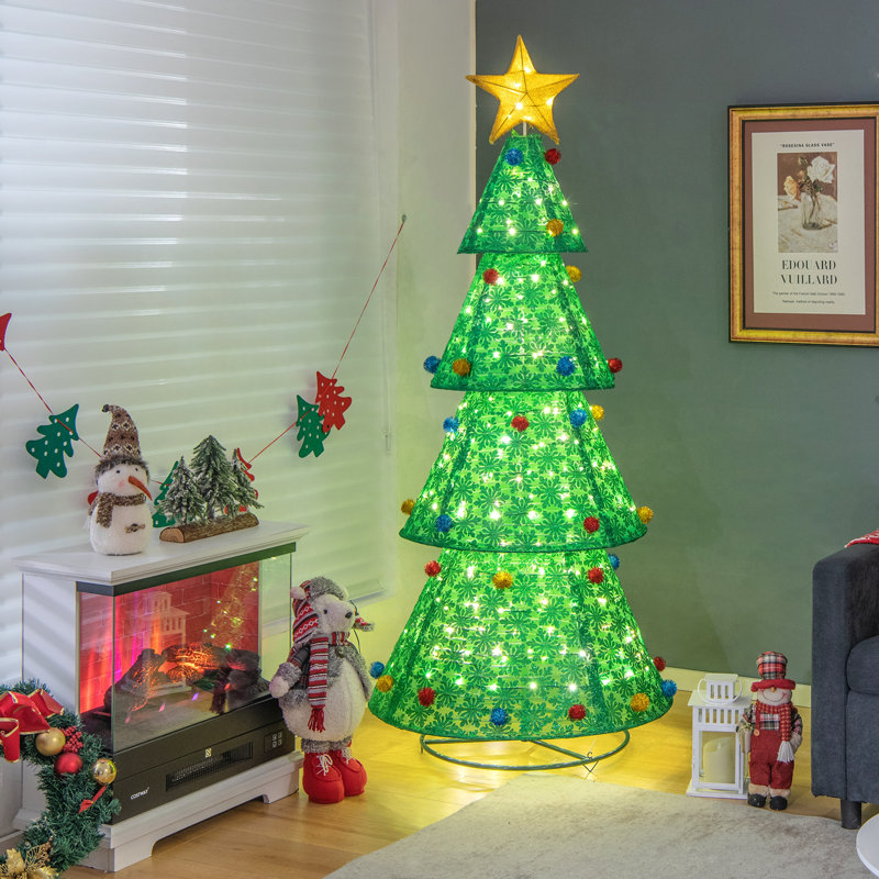 Arbre de Noël éclairé à DEL 78 po H 