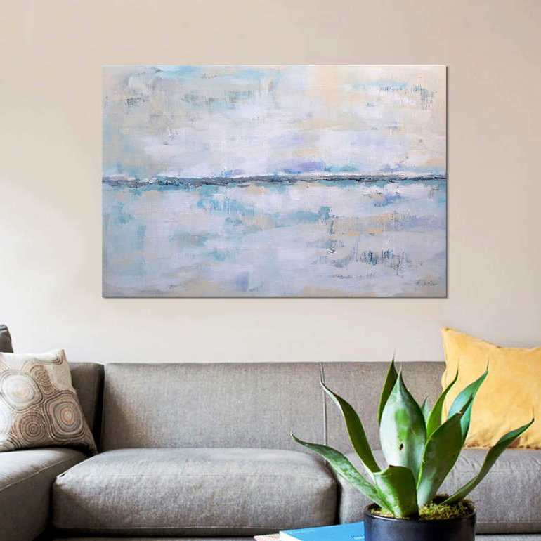 «Abstract Seascape XXII» par Radiana Christova, impression sur toile tendue, H 8 po x l 12 po x P 0,75 po, Toile tendue