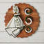 Scalloped Round Cutting Board Charger - Natural