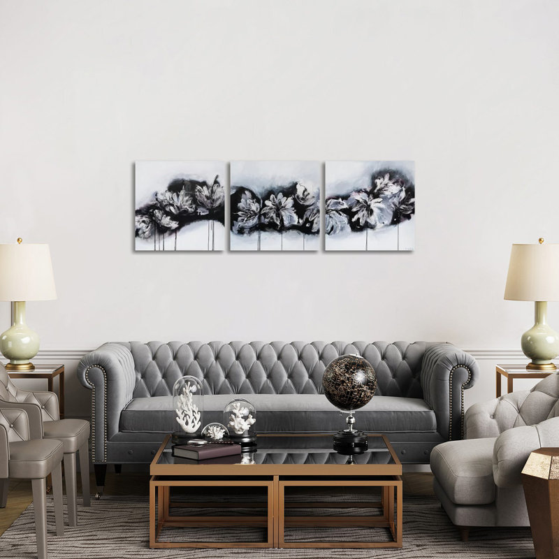 «Beyond The Sky Triptych», ensemble d'art mural sur toile tendue (ensemble de 3)