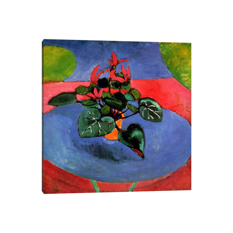 Cyclamen Pourpre by Henri Matisse - Wrapped Canvas Painting, 30.48 cm H x 30.48 cm W