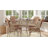 Rylan Indoor/Outdoor Commercial Bistro Set with Table and Four Chairs-247593848