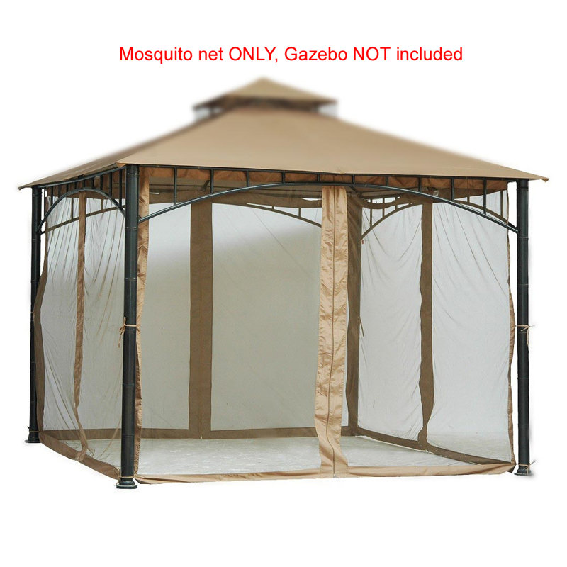 Pier Surplus Beige Screen for Gazebo, 84" H x 118" W x 118" D