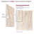 Transolid Lusso 60-in x 36-in x 84/12-in Glue To Wall 6-Piece Transition Shower Wall Kit, Creme Carmel-116172924-116172926