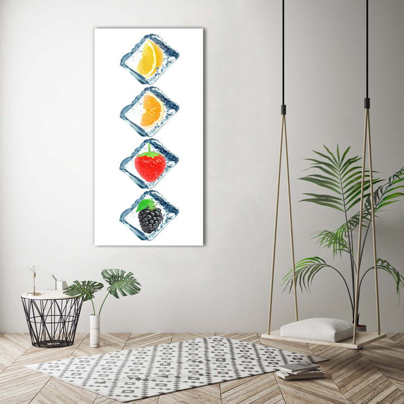 Fruit And Ice - Wrapped Canvas Print