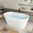 54'' x 29'' Freestanding Soaking Acrylic Bathtub-81515709