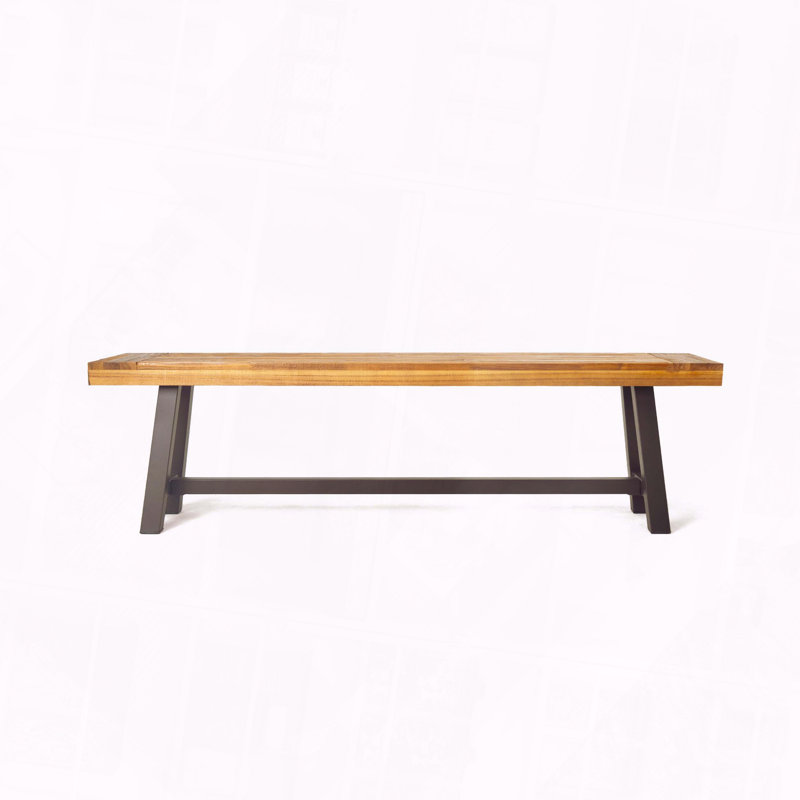 Ensemble de banc d'extérieur résistant aux intempéries, Brun