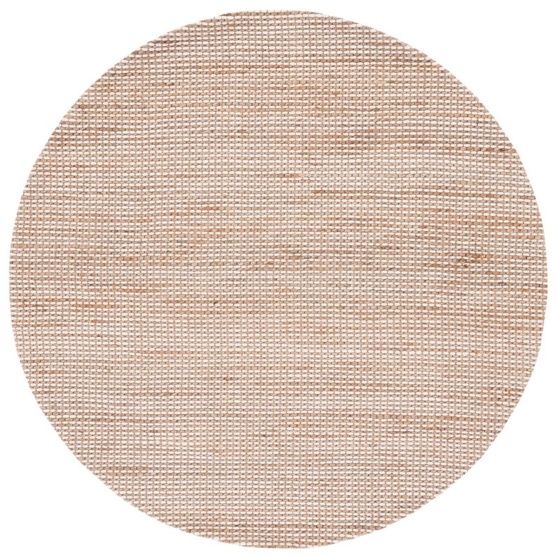 Atiyanna Handmade Tufted Natural/Ivory Area Rug, Round 6'