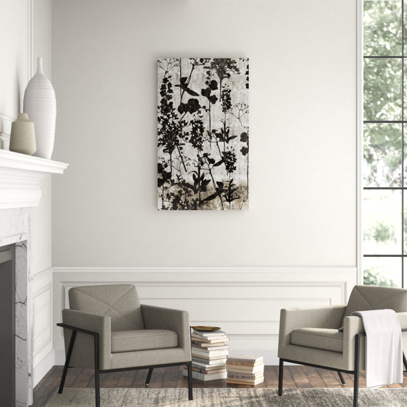 Midnight Garden II Print by Austin Beiv, 50" H x 30" W x 1.5" D, Glass Coat