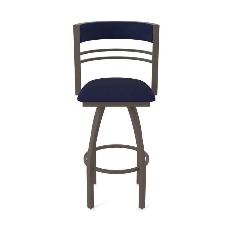 Hunter Swivel Stool, Bronze, Tabouret de bar (siège d'une hauteur de 36 po), Vinyl-Canter Twilight