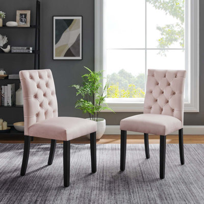 Modway Duchess Performance Velvet Dining Chairs - Set of 2