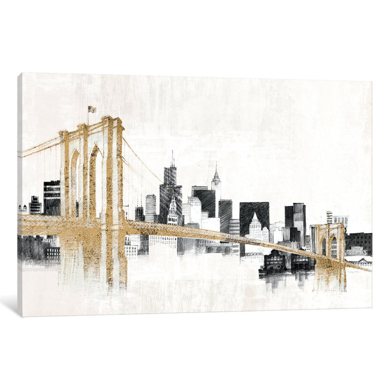« horizon crossing », reproduction d’art sur toile tendue, H 26 po x l 40 po x P 1,5 po