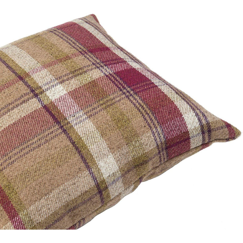 Mulberry Plaid Cotton Polyester Flannel Pillow Covers