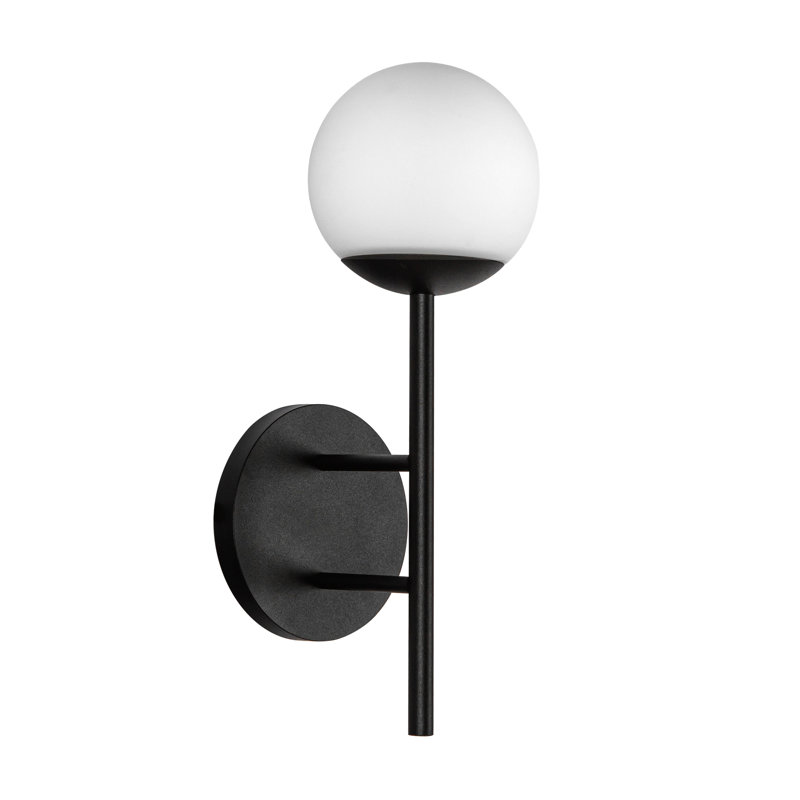 Claremont Aluminium LED Wall Light, White Ribbed