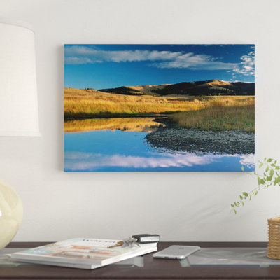 «Absaroka Range and Slough Creek, Parc national de Yellowstone, Wyoming», reproduction de photo sur toile