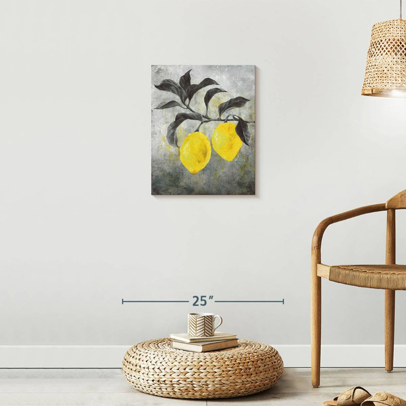 " Yellow Lemons " by Julie P, 20" H x 16" W x 1.25" D