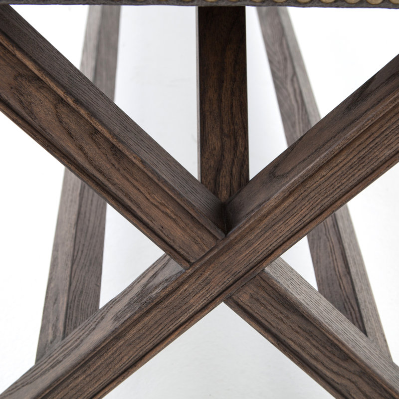 DAngletterre Genuine Leather Upholstered Bench